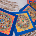 Buddha Stones Tibetan Handmade Thangka Painting Blessing Thangka Blind Box Random Color Pattern