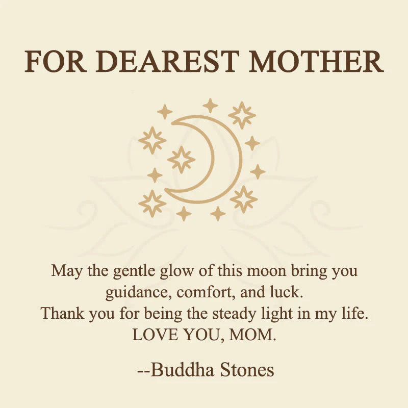 Buddha Stones FOR DEAREST MOTHER Moon Star 925 Sterling Silver Calm Necklace Pendants Includes Gift Message Card