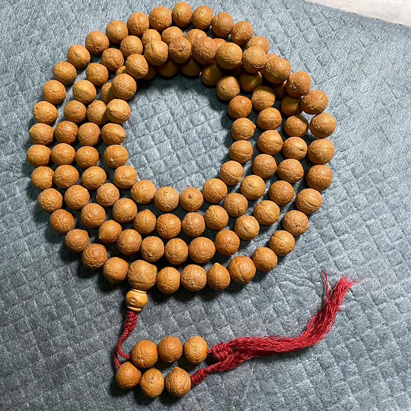 Buddha Stones 108 Mala Beads Nepal Bodhi Seed Luck Wealth Tassel Bracelet (Extra 30% Off | USE CODE: FS30)