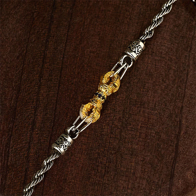 Buddha Stones Copper Balance Luck Bracelet