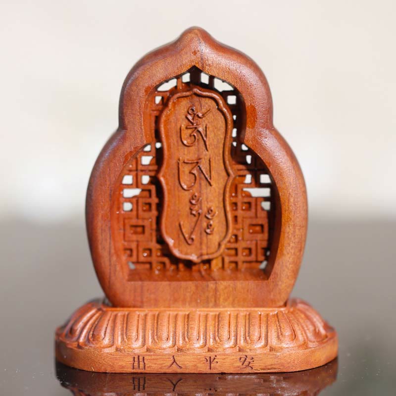 Buddha Stones Vajrasattva Buddha Wood Engraved Compassion Statue Figurine Decoration