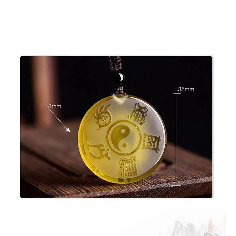 FREE Today: Feng Shui Liuli Yin Yang Protection Balance Pendant Necklace