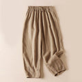 Buddha Stones Summer Small Flower Embroidery  Harem Pants With Pockets
