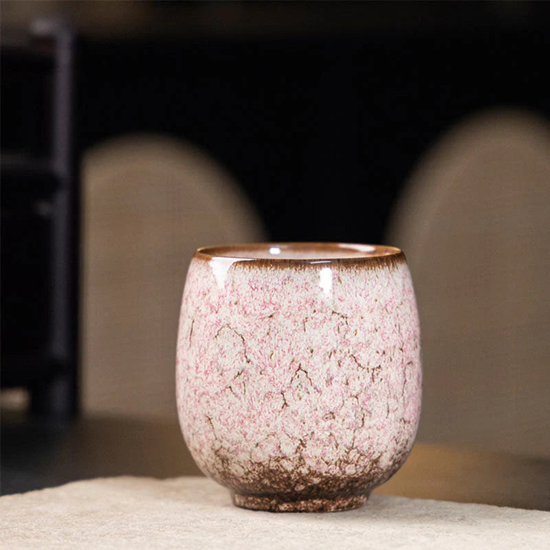 Buddha Stones Handmade Small Chinese Jianzhan Kiln Change Ceramic Teacup Kung Fu Tea Cup 150ml