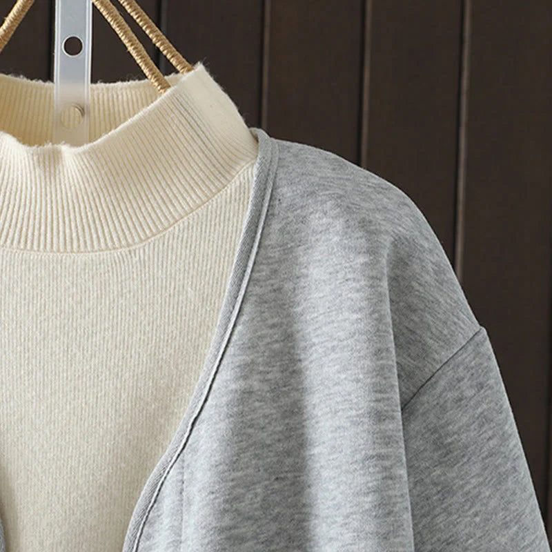 Buddha Stones Simple Plain V-Neck Buttons Down Design Women's Cotton Long Sleeve Jacket