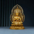 Buddha Stones Tathagata Buddha Figurine Serenity Copper Statue Home Offering Decoration