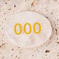 Buddha Stones Angel Numbers White Crystal Red Jasper Pink Crystal Green Aventurine Meditation Palm Stone