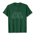 Buddha Stones Lotus Flower Meditative Yoga Pose Design Tee T-shirt