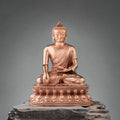 Buddha Stones Gautama Shakyamuni Buddha Figurine Serenity Copper Statue Home Decoration