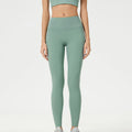 Buddha Stone Solid Color High Waist Sports Fitness Leggings Women's Yoga Pants