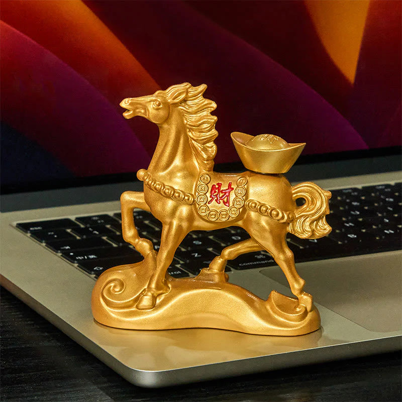 Buddha Stones Wishing You Success and Good Fortune Year of the Horse Decor Includes Gift Message Card